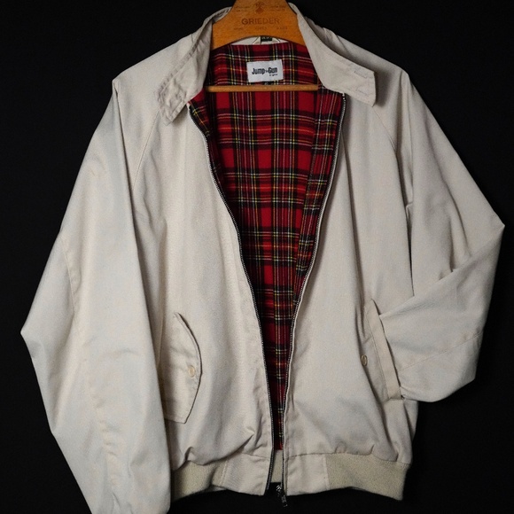 Jump the Gun Harrington Jacket - Made in UK - Sz. 40/Large - Tartan, Mod, & Rare - Picture 1 of 14